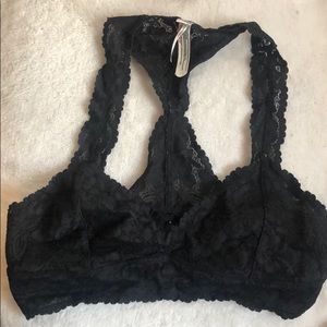 LAST CHANCE Free People Black racer back bralette